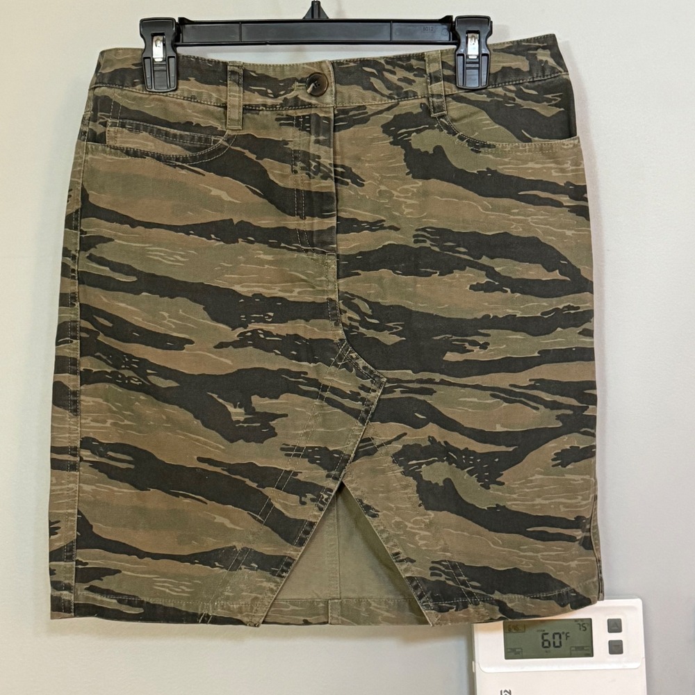 Zadig & Voltaire Camouflage Cargo Pocket Denim Mini Skirt Size‎ 40
